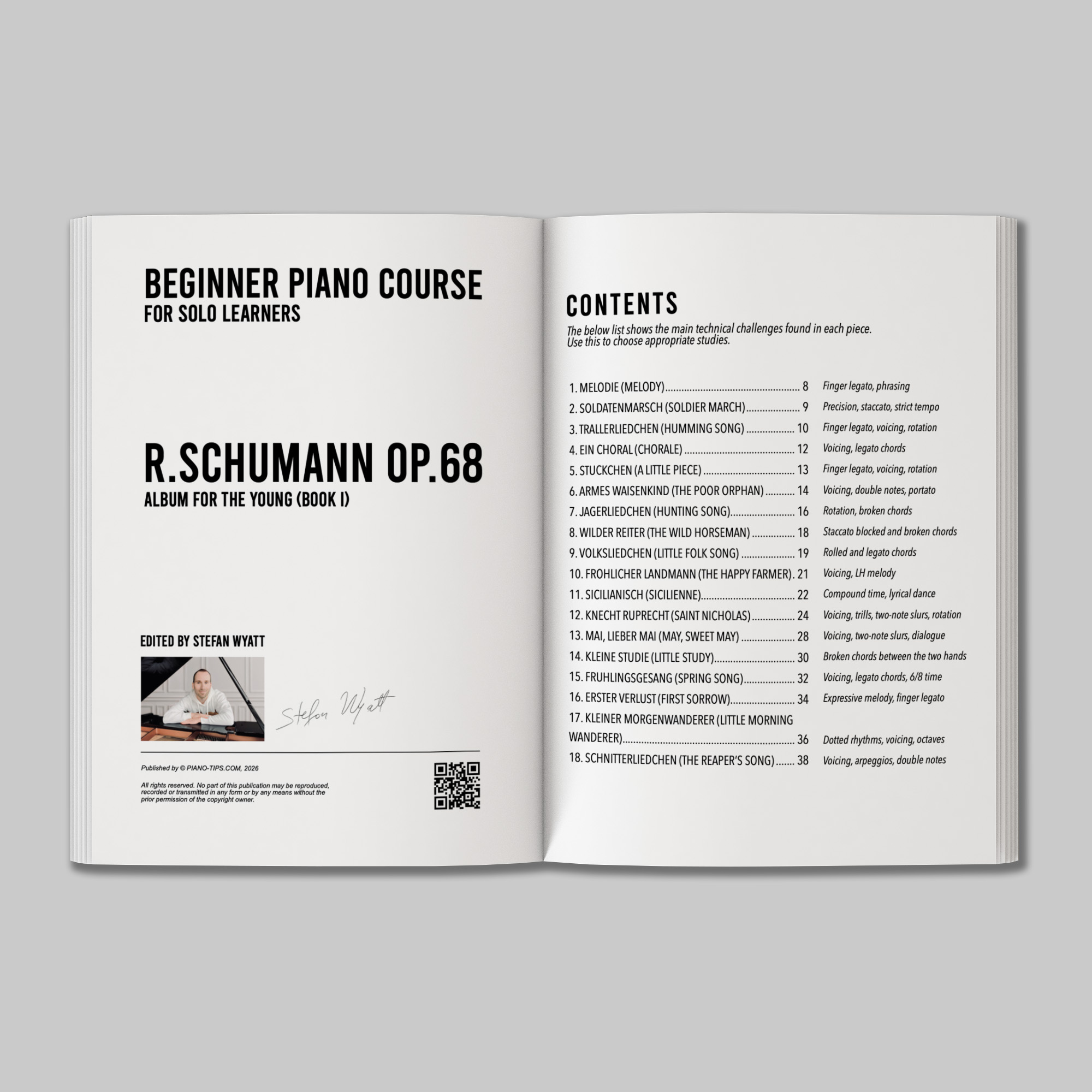 Schumann op.68 (Album for the Young - Book I) for Solo Learners - Image 2